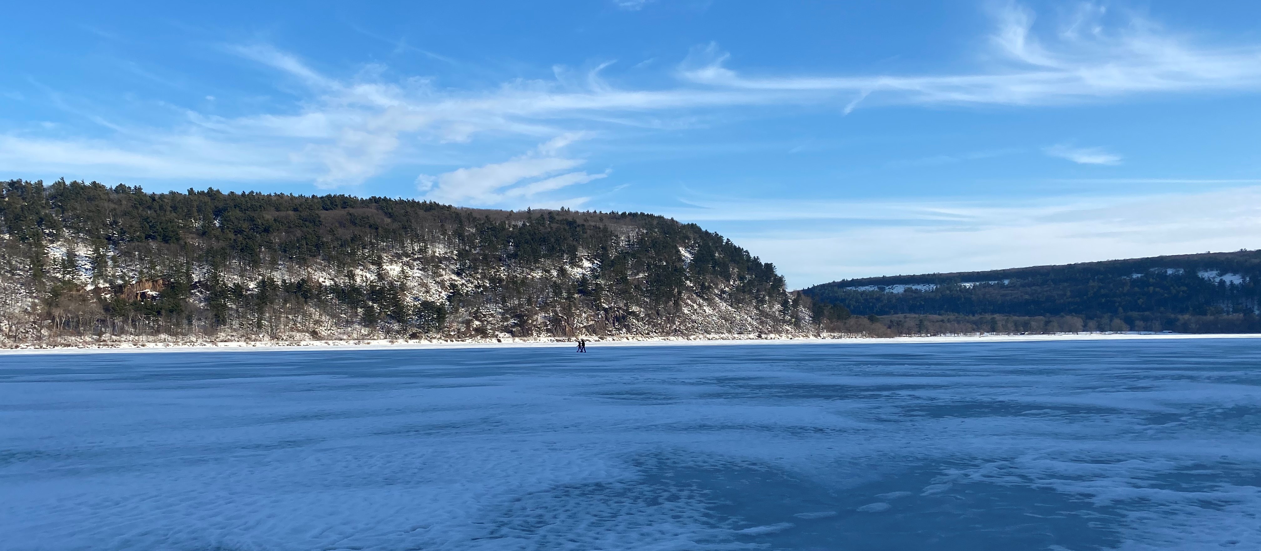 Devil's Lake at the end of winter.